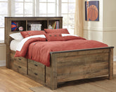 Diamond Furniture - Ashley Furniture - Trinell Full Panel Bed with 2 Storage Drawers - Full Panel Bed with 2 Storage Drawers - B446B10